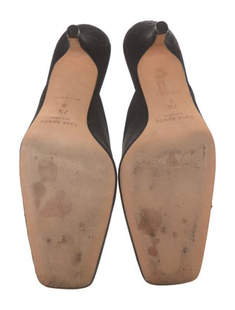 Kate Spade New York Canvas Crystal Embellishments Mules