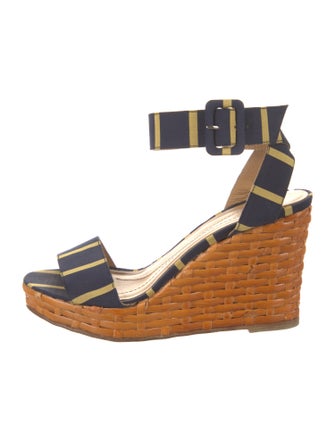 Kate Spade New York Canvas Printed Slingback Sandals