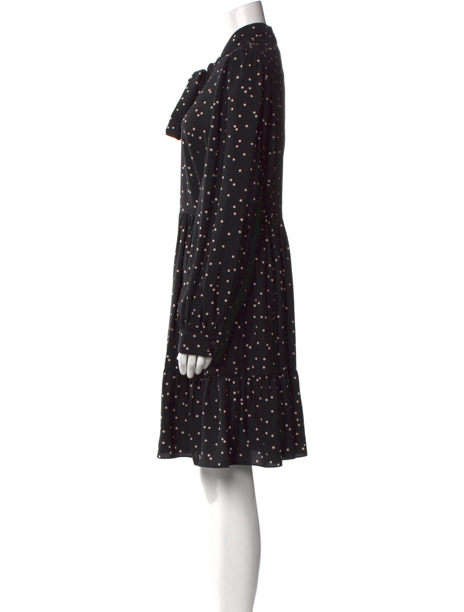 Kate Spade New York Polka Dot Print Midi Length Dress