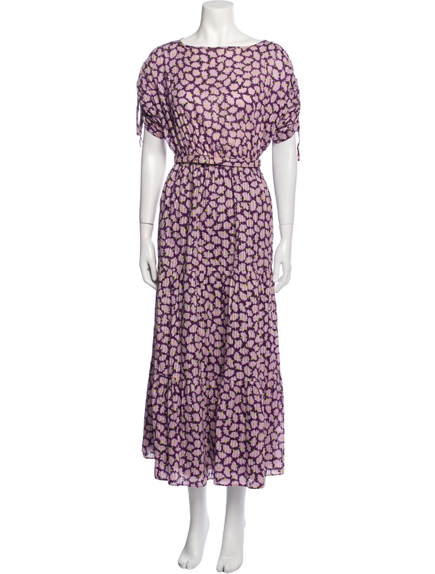 Kate Spade New York Floral Print Midi Length Dress