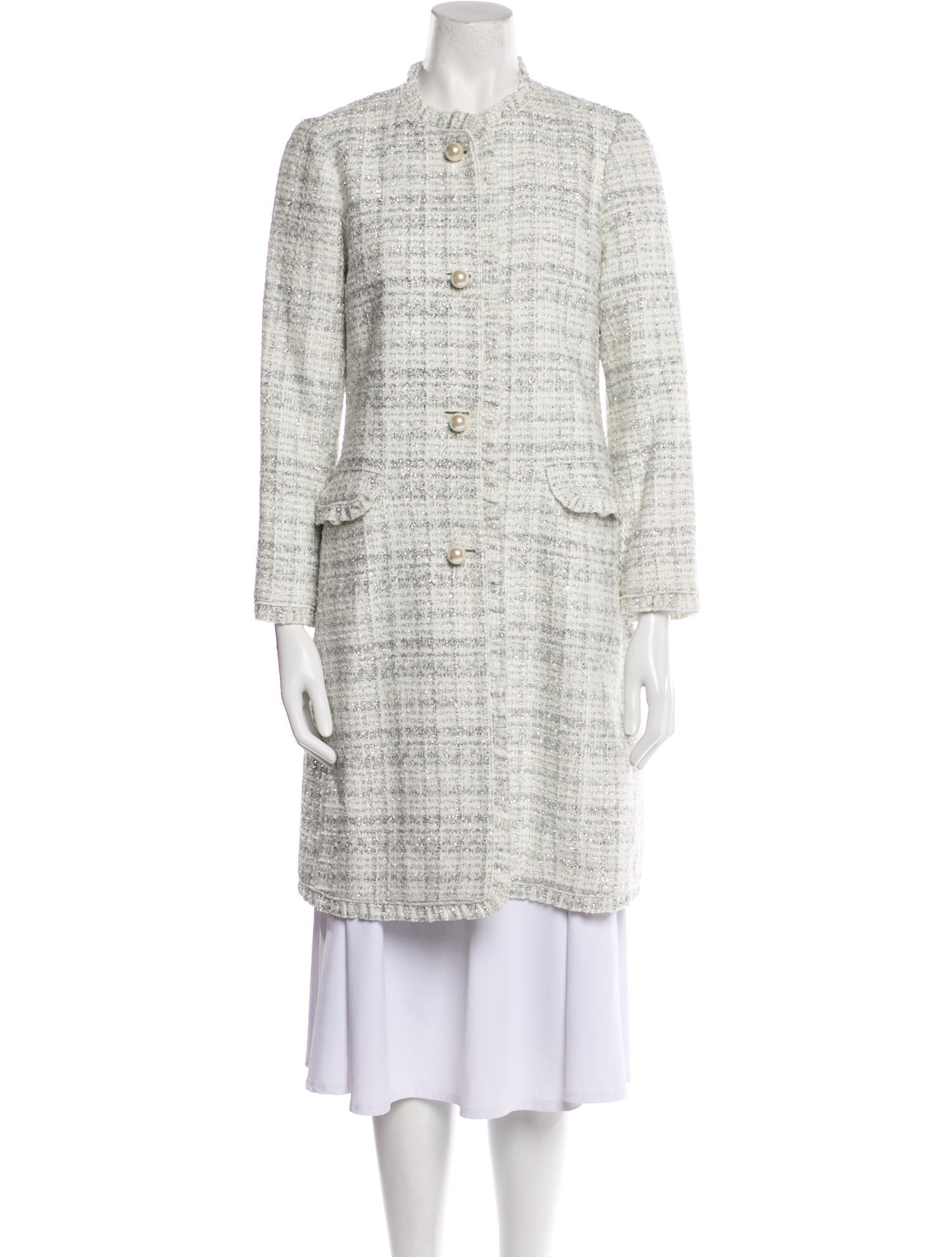 Kate Spade New York Tweed Tweed Pattern Coat