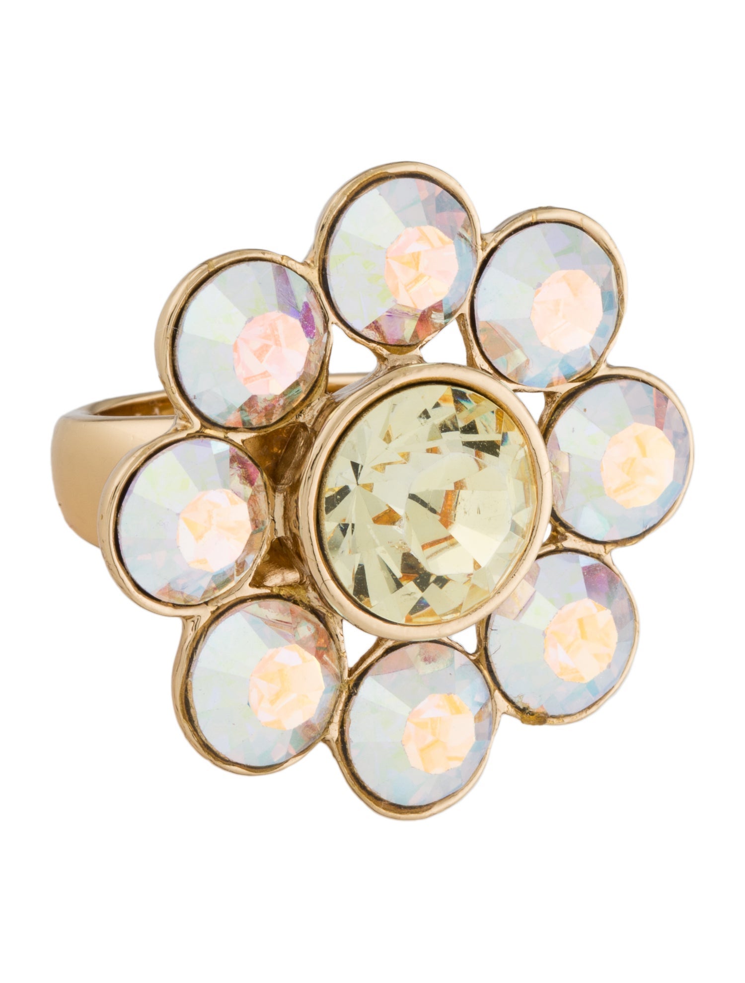 Kate Spade New York Crystal Flower Cocktail Ring