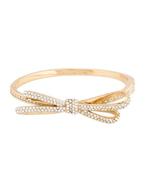 Kate Spade New York Crystal Bow Hinged Bracelet