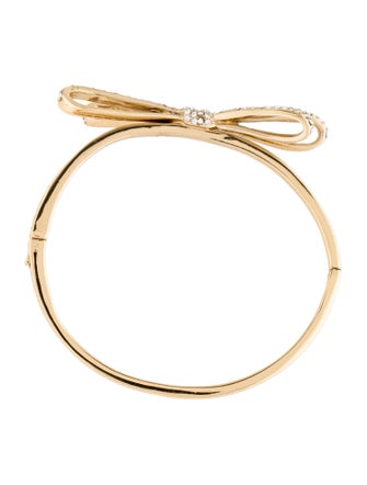 Kate Spade New York Crystal Bow Hinged Bracelet