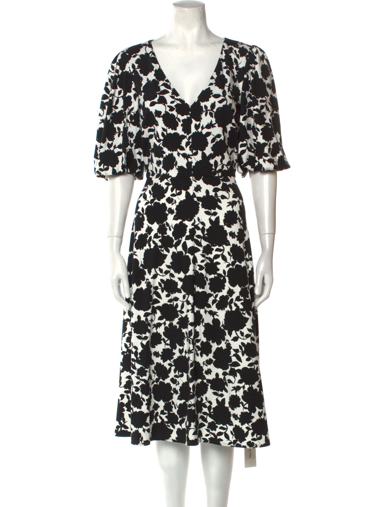 Kate Spade New York Floral Print Midi Length Dress