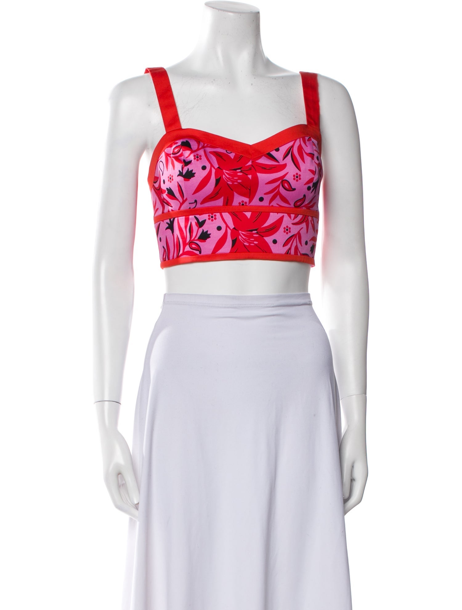 Kate Spade New York Printed Square Neckline Crop Top w/ Tags