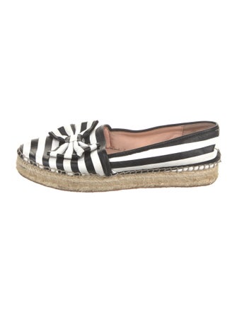 Kate Spade New York Leather Striped Espadrilles