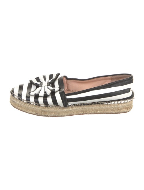 Kate Spade New York Leather Striped Espadrilles