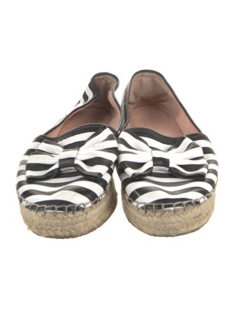 Kate Spade New York Leather Striped Espadrilles