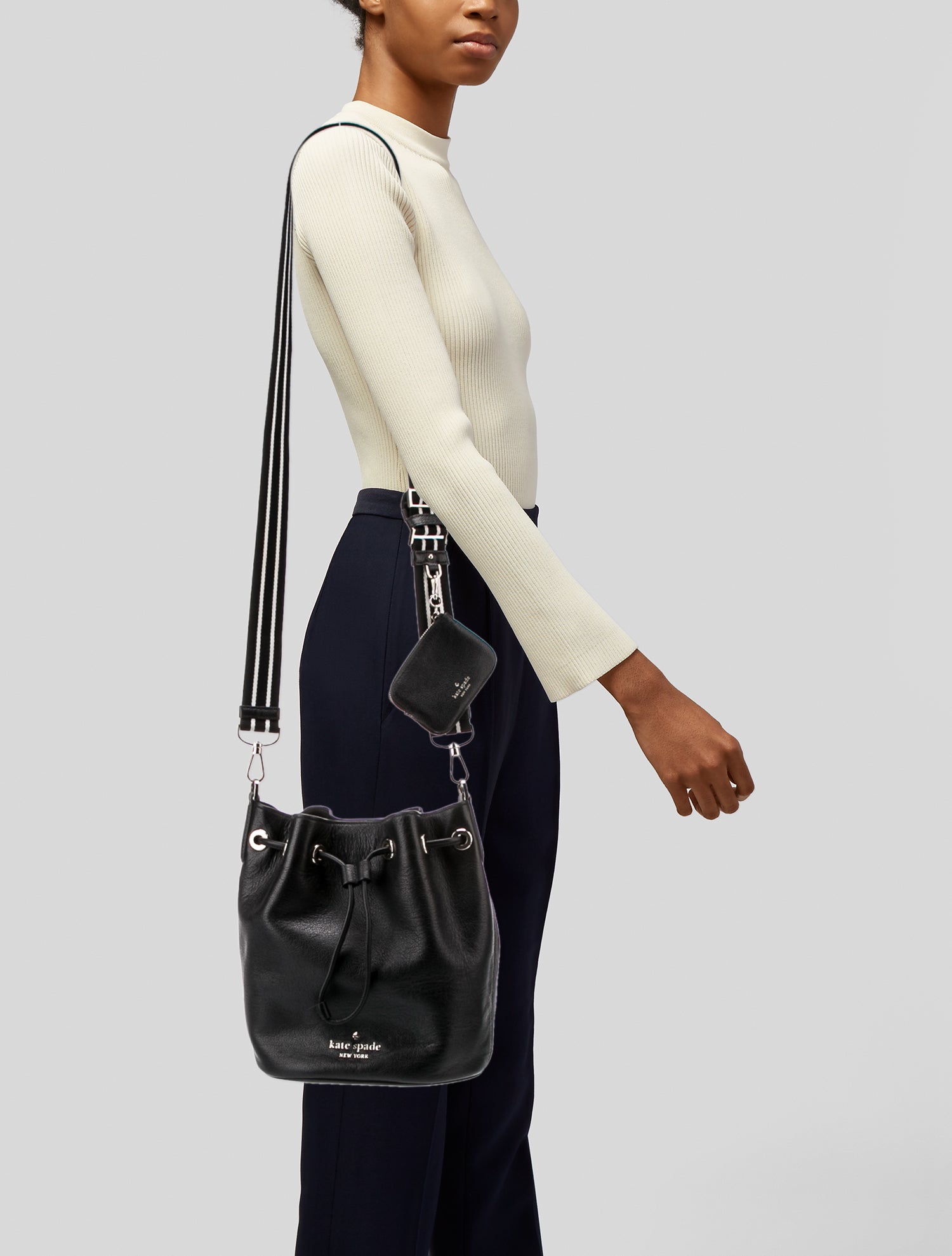 Kate Spade New York Leather Bucket Bag