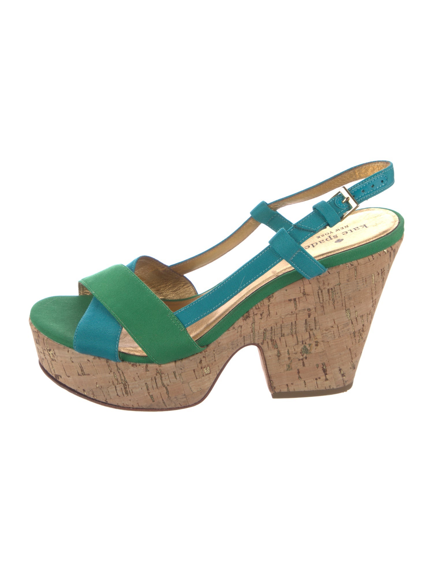 Kate Spade New York Colorblock Pattern Slingback Sandals