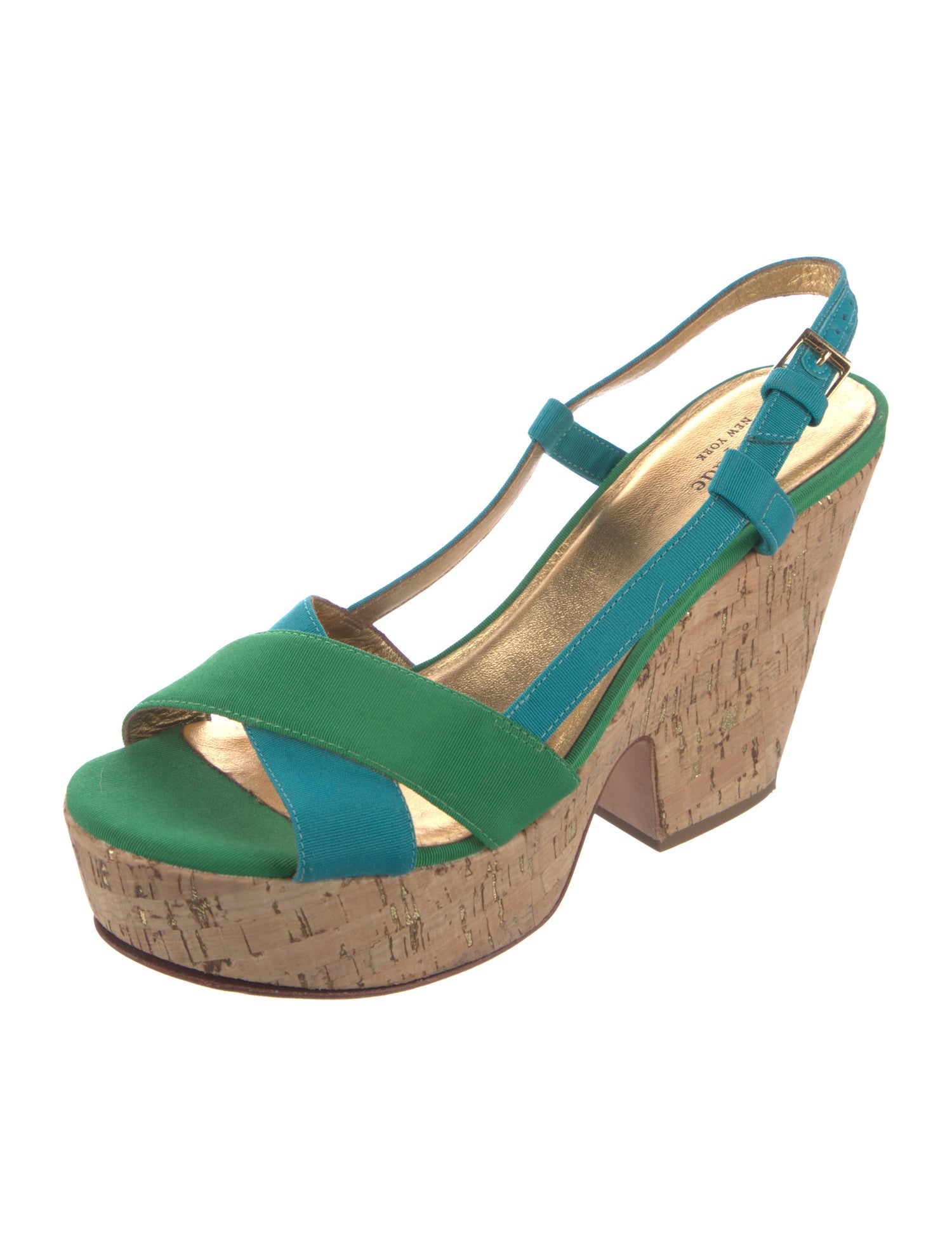 Kate Spade New York Colorblock Pattern Slingback Sandals