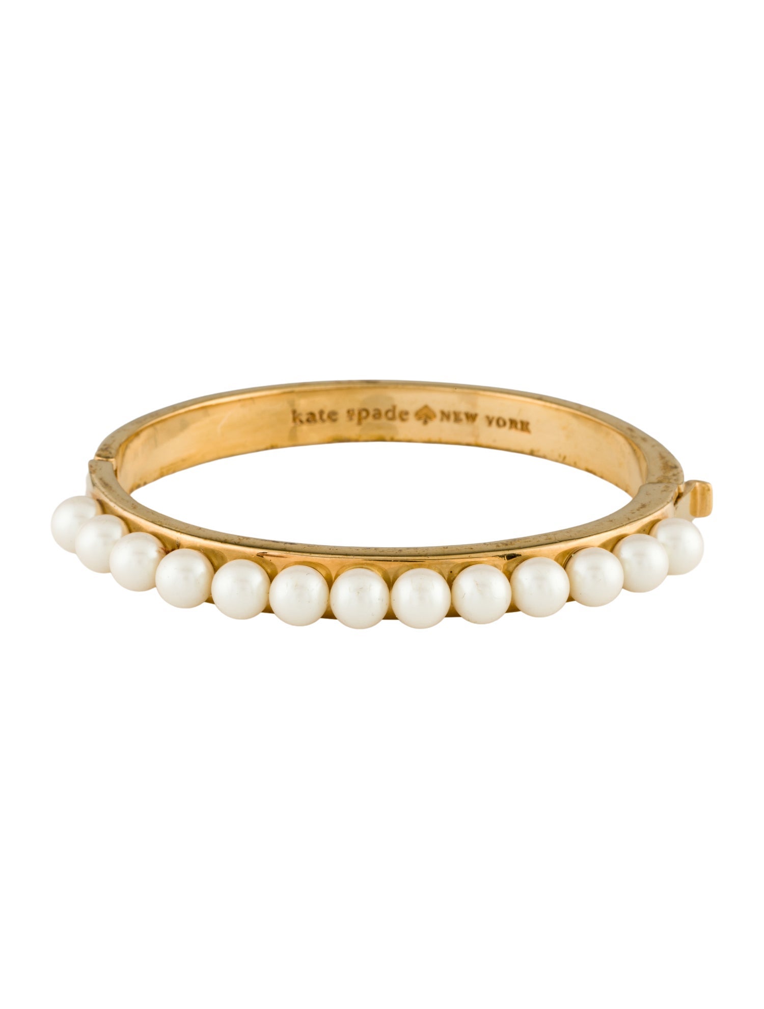 Kate Spade New York Faux Pearl Bangle Bracelet