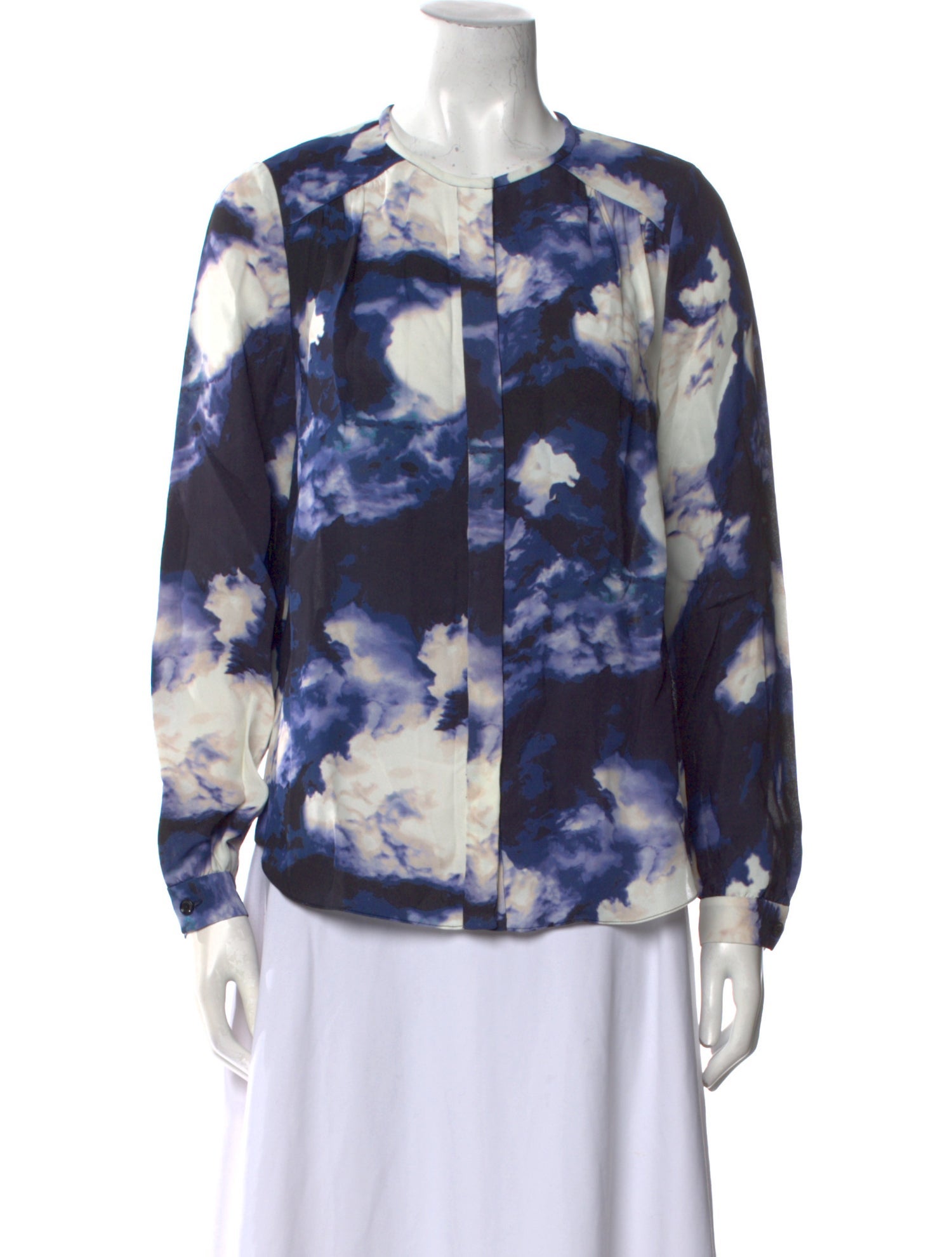 Kate Spade New York Floral Print Crew Neck Blouse w/ Tags