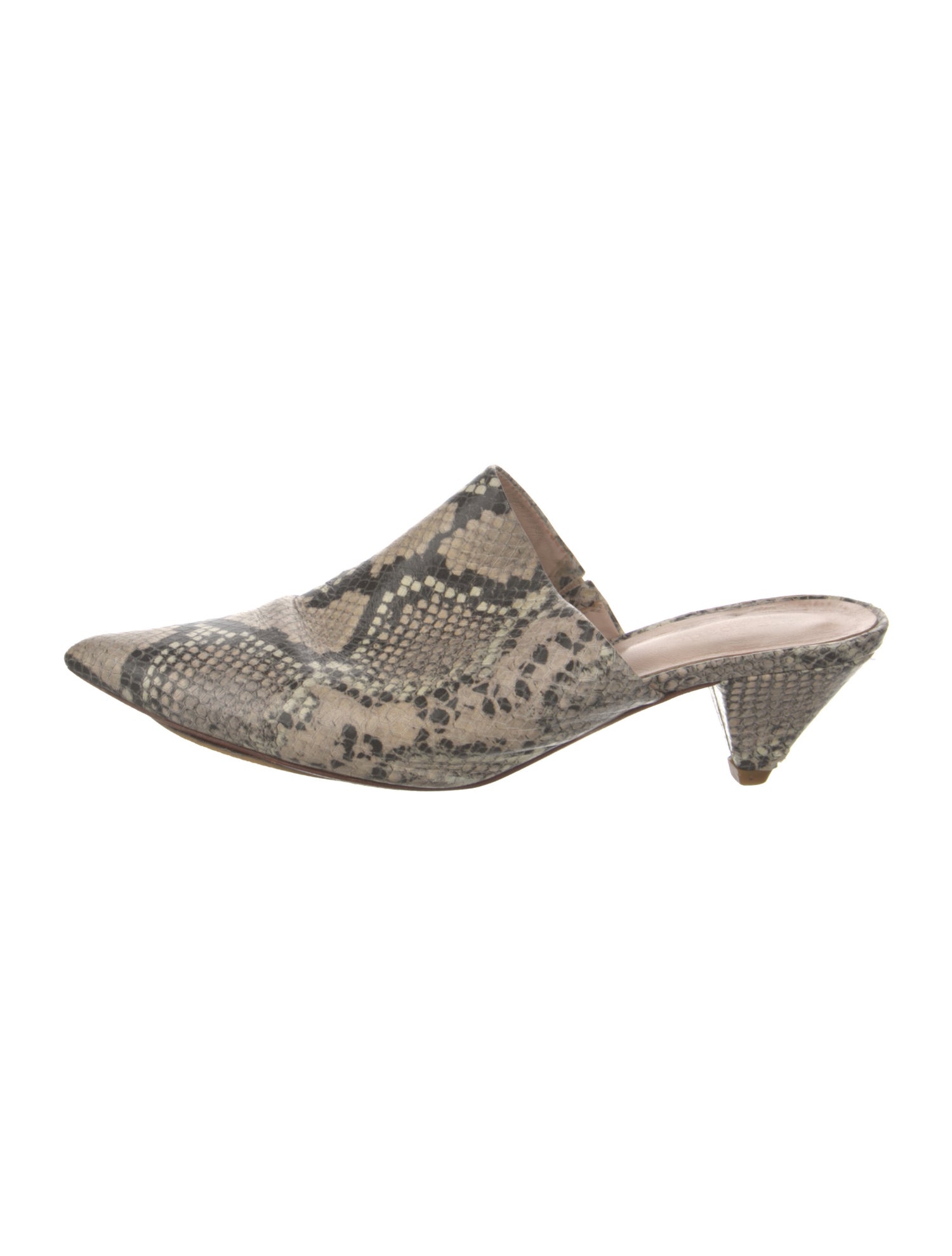 Kate Spade New York Leather Animal Print Mules