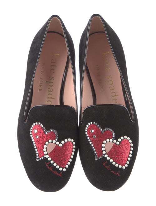 Kate Spade New York Suede Graphic Print Loafers