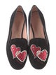 Kate Spade New York Suede Graphic Print Loafers