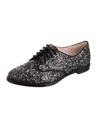 Kate Spade New York Glitter Bow Accents Oxfords