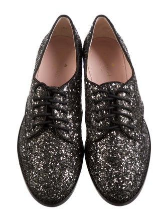 Kate Spade New York Glitter Bow Accents Oxfords