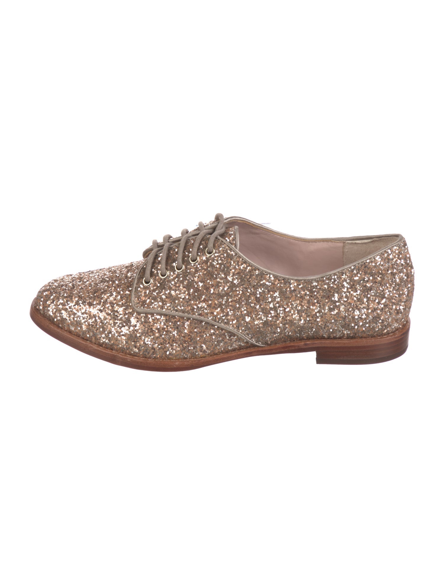 Kate Spade New York Glitter Animal Print Oxfords