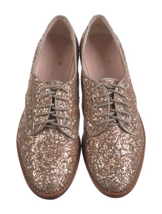 Kate Spade New York Glitter Animal Print Oxfords