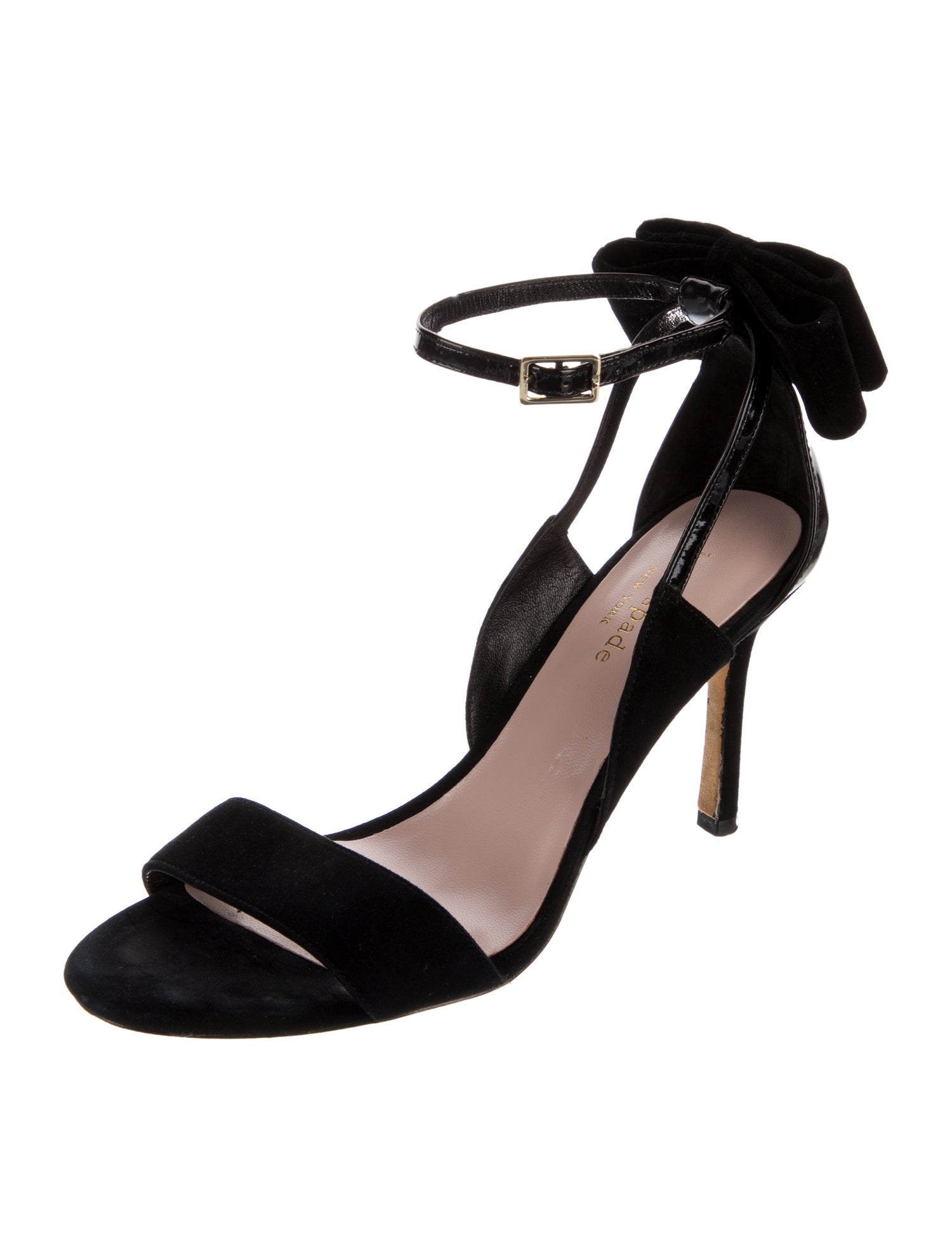 Kate Spade New York Suede Bow Accents D'Orsay Pumps