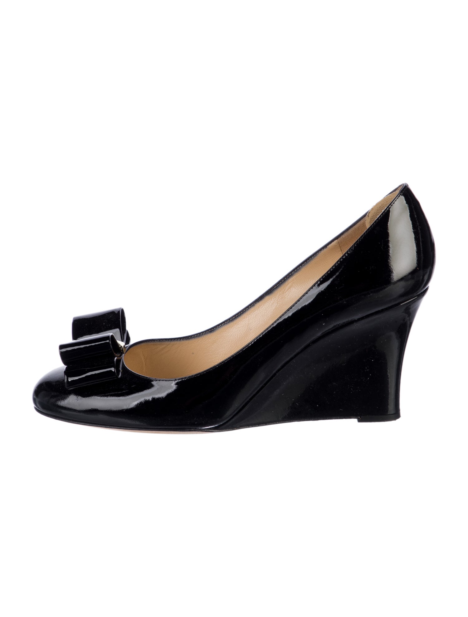 Kate Spade New York Patent Leather Bow Accents Pumps