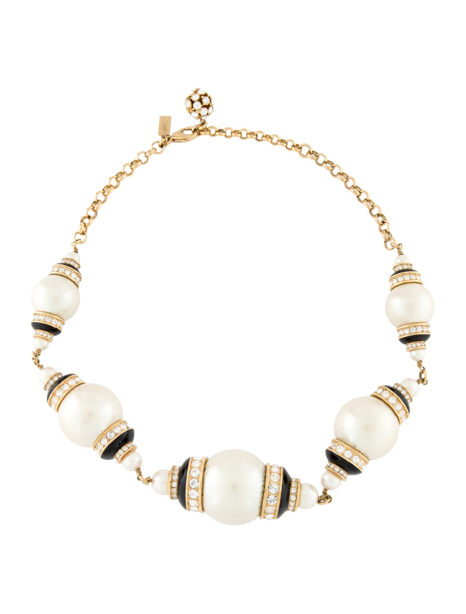 Kate Spade New York Crystal & Faux Pearl Choker Necklace