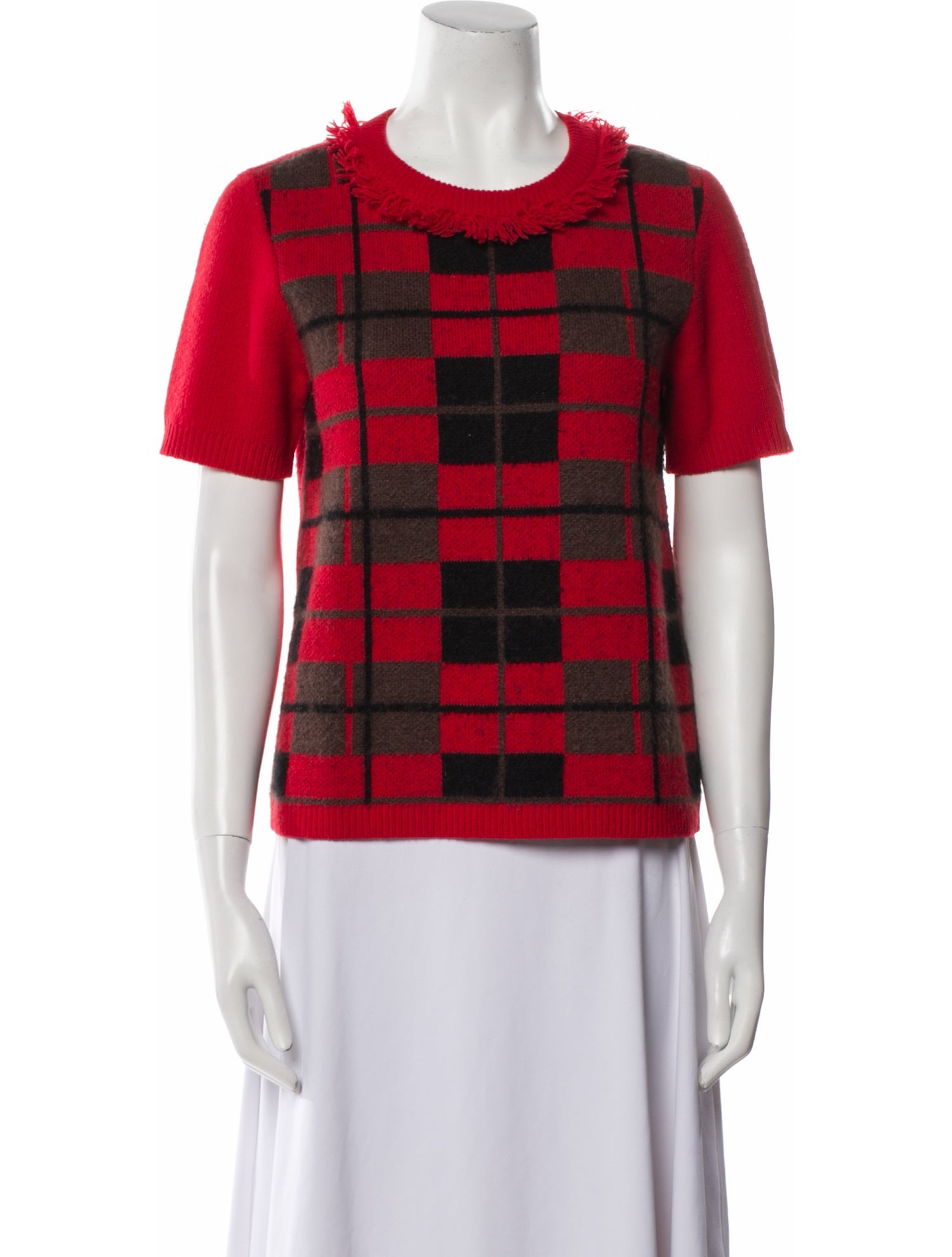 Kate Spade New York Wool Plaid Print Sweater