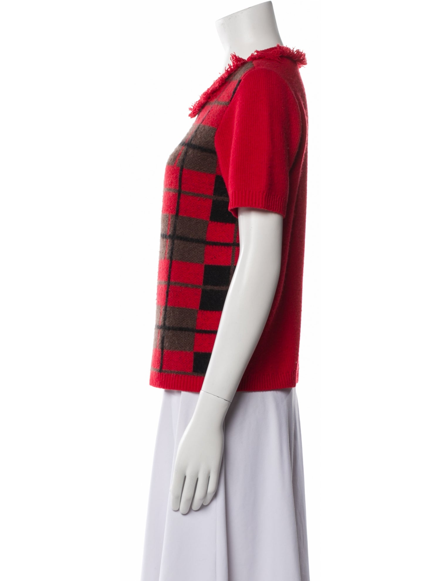 Kate Spade New York Wool Plaid Print Sweater