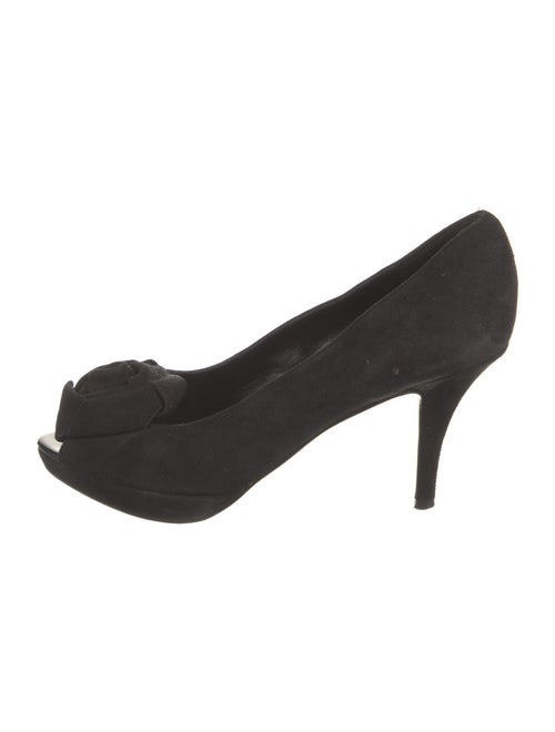 Kate Spade New York Suede Floral Print Pumps