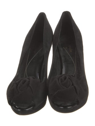 Kate Spade New York Suede Floral Print Pumps