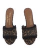 Kate Spade New York Printed Fringe Trim Accent Slides