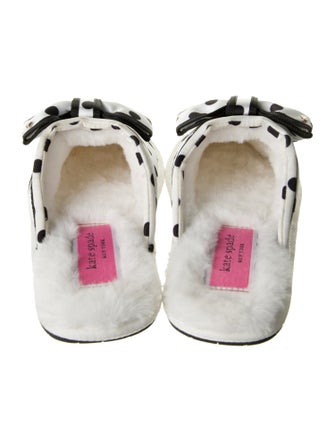 Kate Spade New York Velvet Polka Dot Print Slides