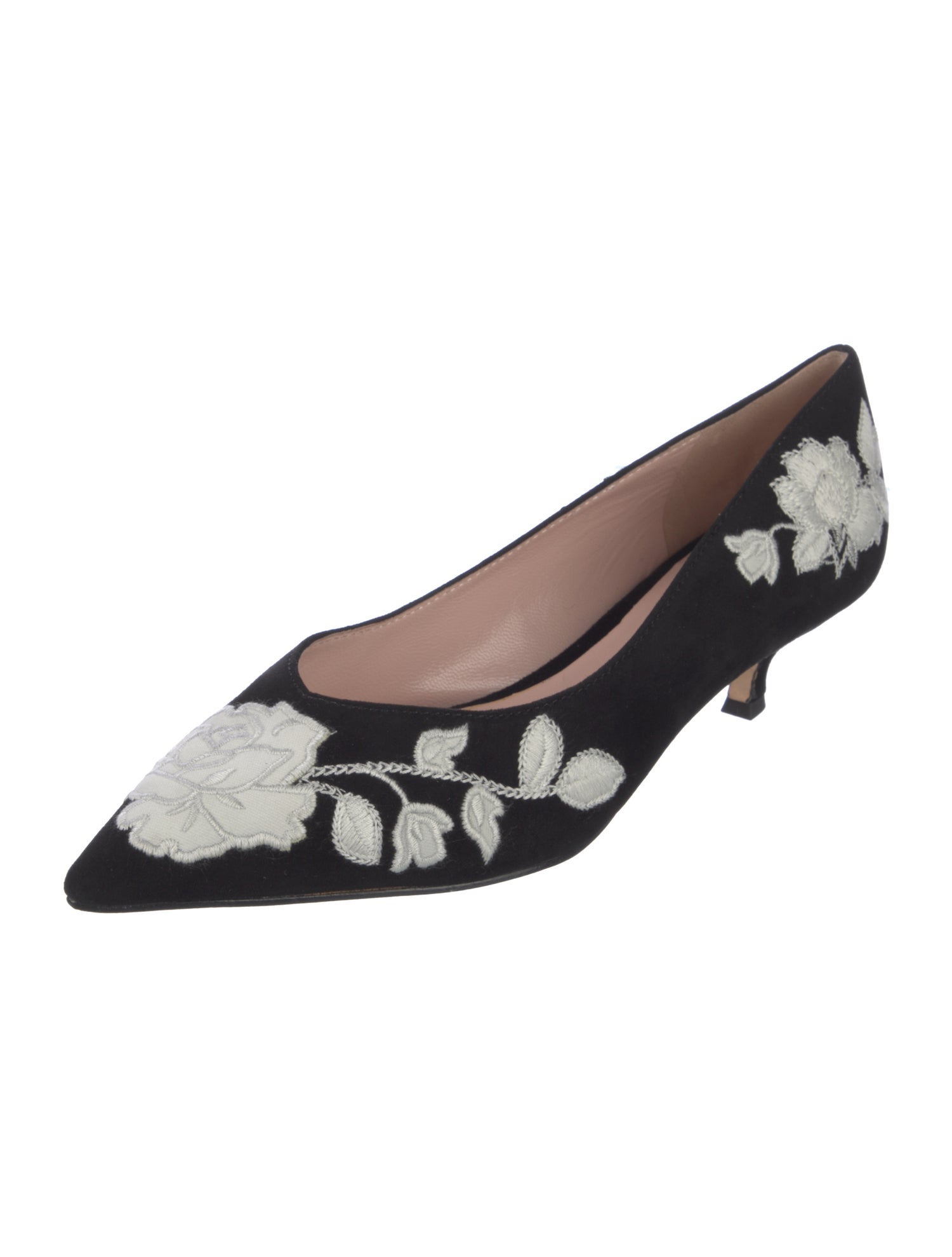 Kate Spade New York Suede Floral Print Mules