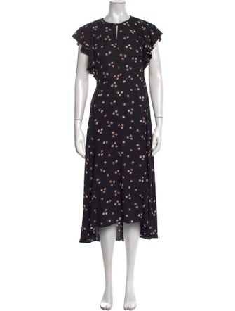 Kate Spade New York Floral Print Long Dress