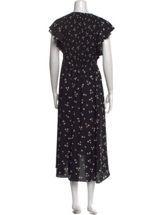 Kate Spade New York Floral Print Long Dress