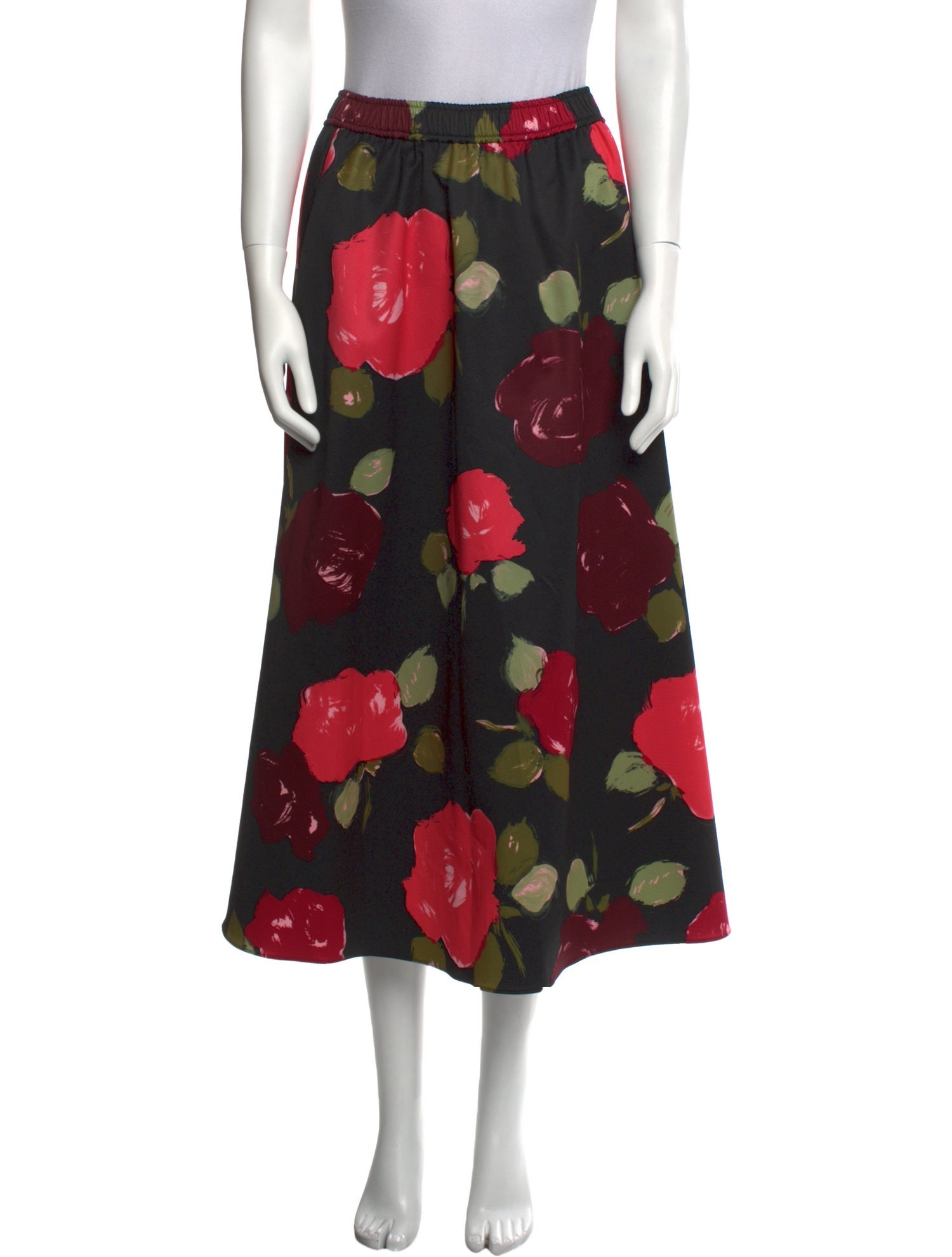 Kate Spade New York Floral Print Midi Length Skirt