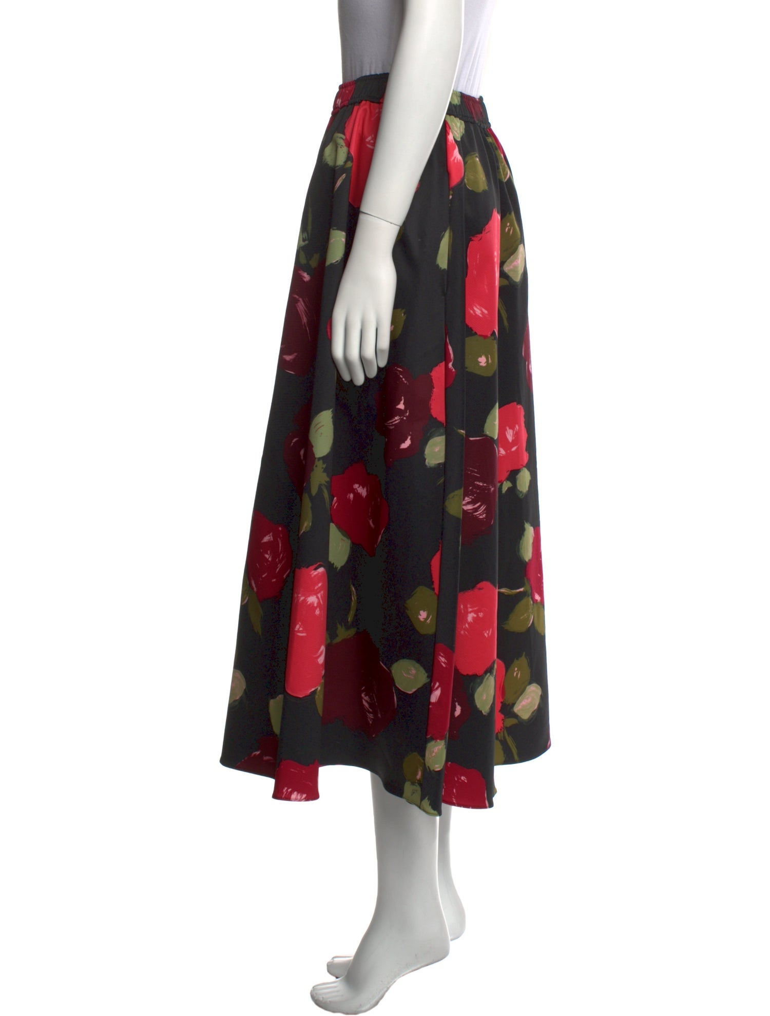 Kate Spade New York Floral Print Midi Length Skirt