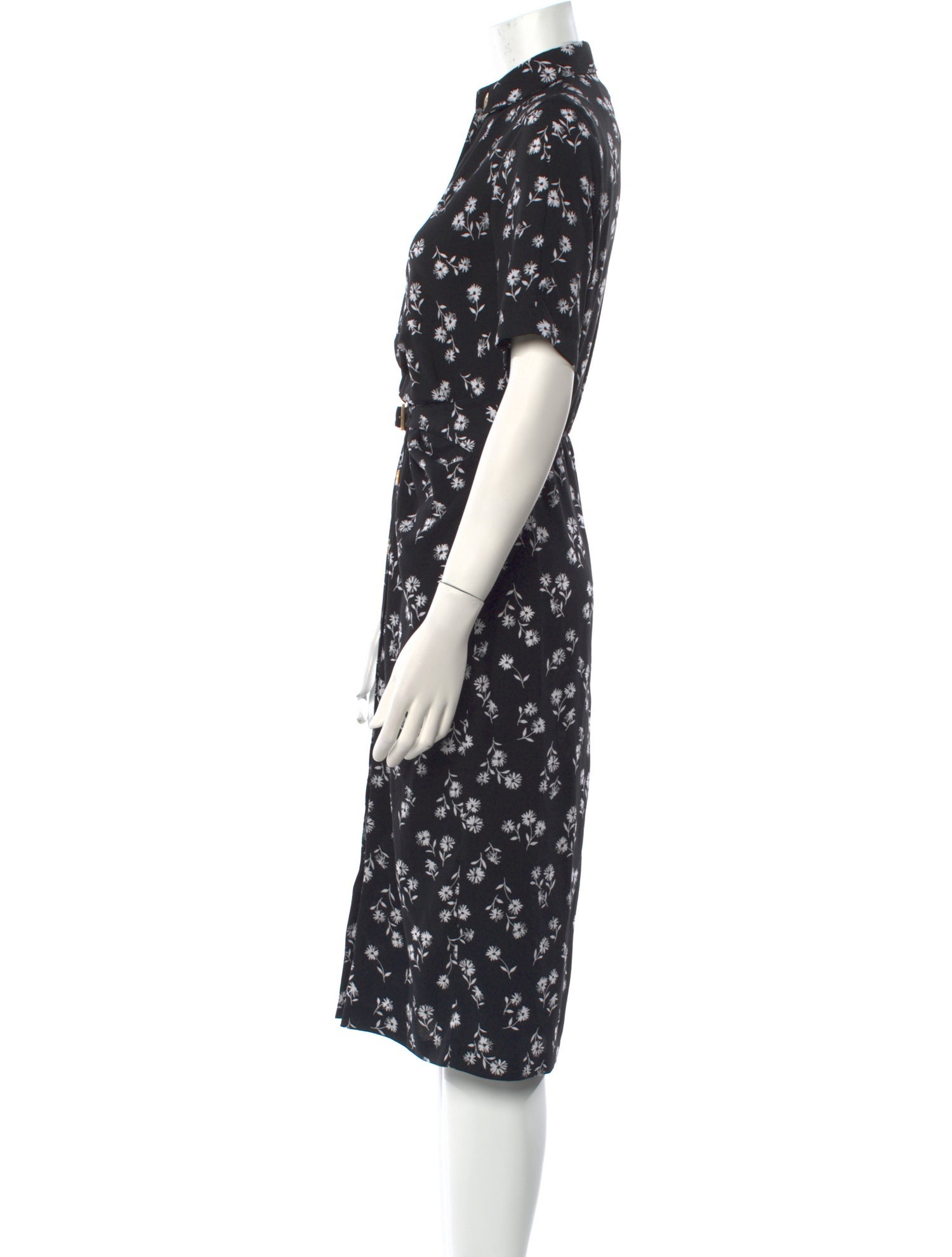 Kate Spade New York Floral Print Midi Length Dress