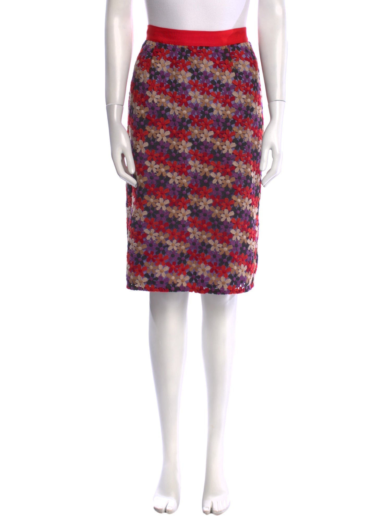 Kate Spade New York Floral Print Knee-Length Skirt