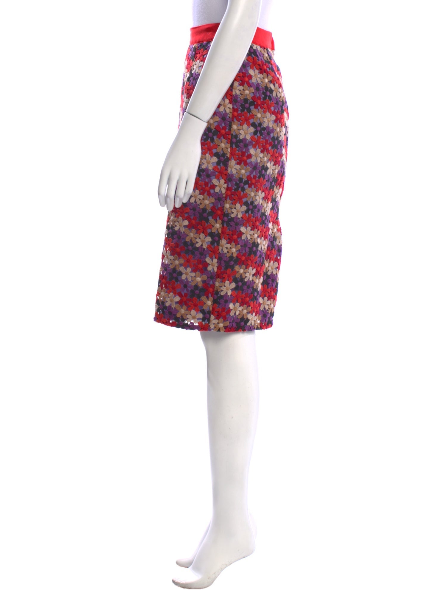 Kate Spade New York Floral Print Knee-Length Skirt