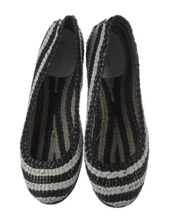 Kate Spade New York Straw Animal Print Flats
