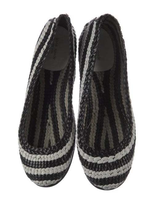 Kate Spade New York Straw Animal Print Flats