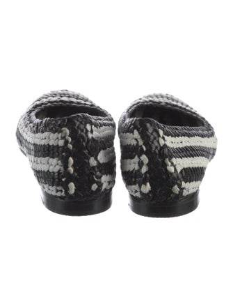 Kate Spade New York Straw Animal Print Flats