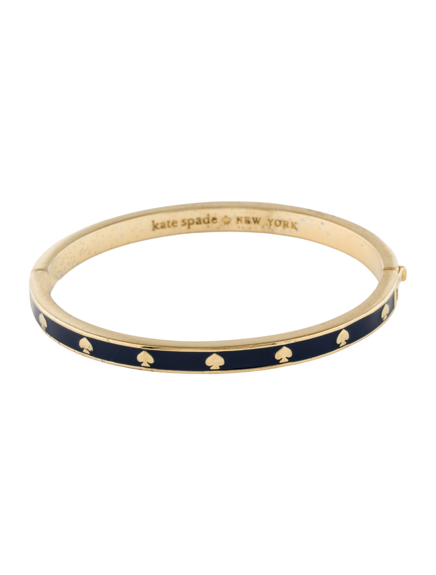 Kate Spade New York Enamel Logo Hinge Bangle Bracelet