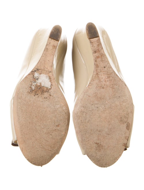 Kate Spade New York Patent Leather Bow Accents Slides