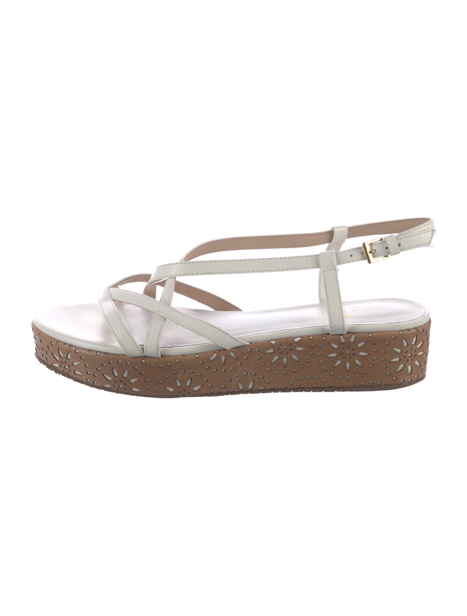 Kate Spade New York Leather Lasercut Accents Sandals