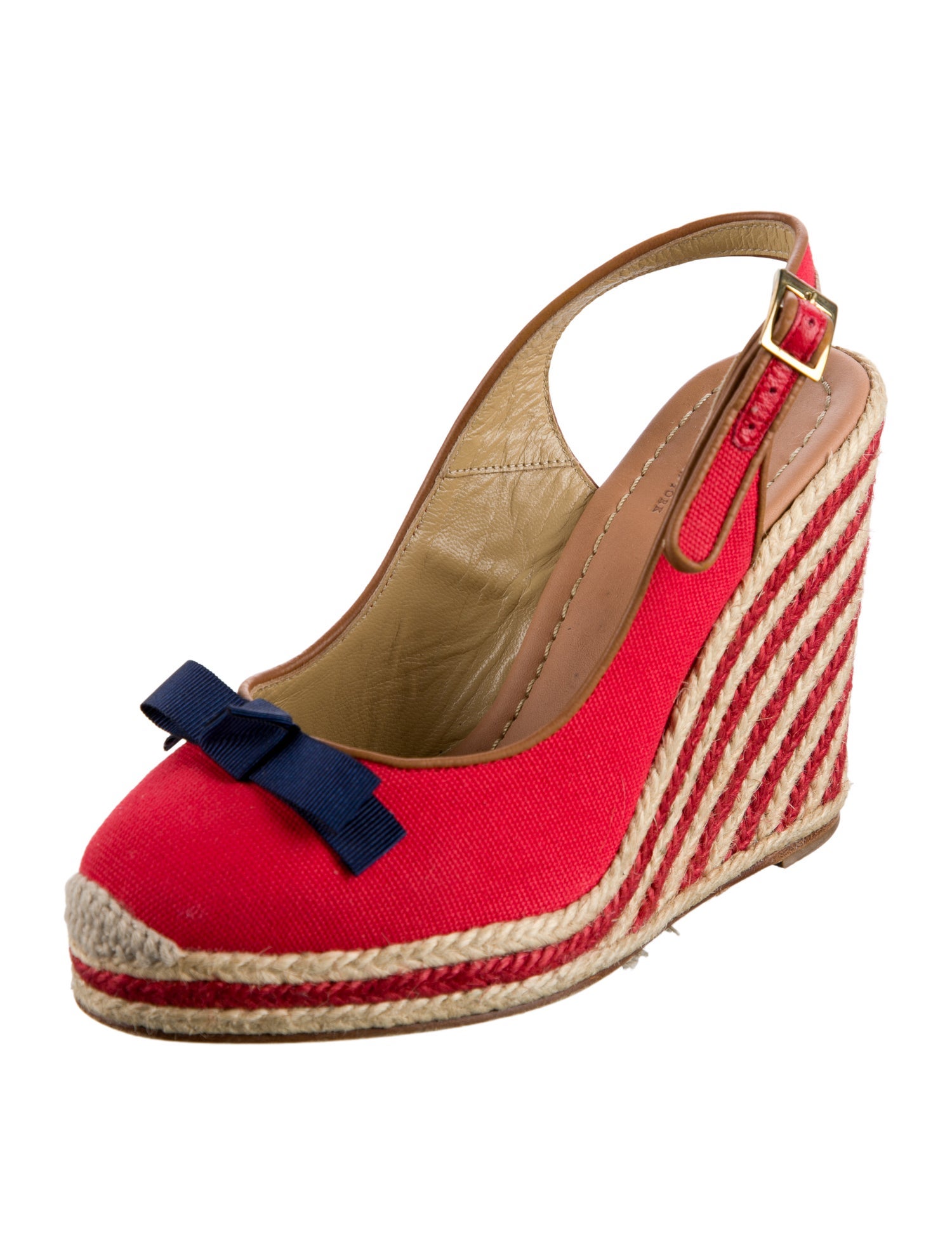 Kate Spade New York Canvas Printed Slingback Pumps