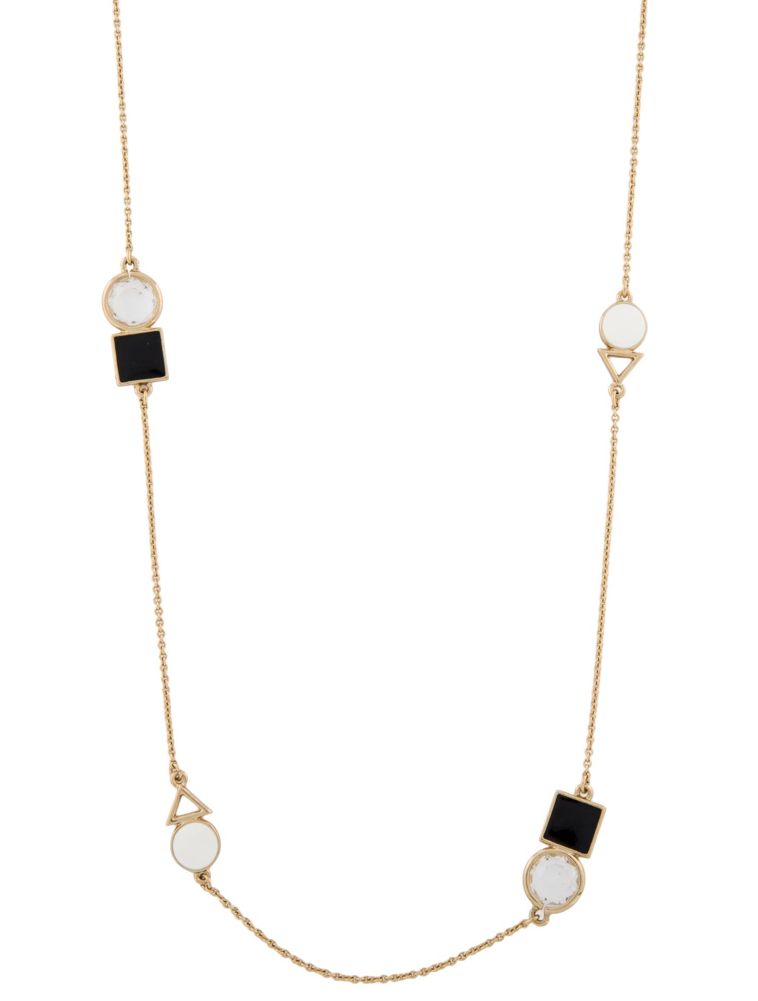 Kate Spade New York Crystal & Enamel Station Necklace